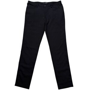 Oobe Men's Black Dress Pants 38x36 Straight Leg Performance Fabric Work‎ Slacks